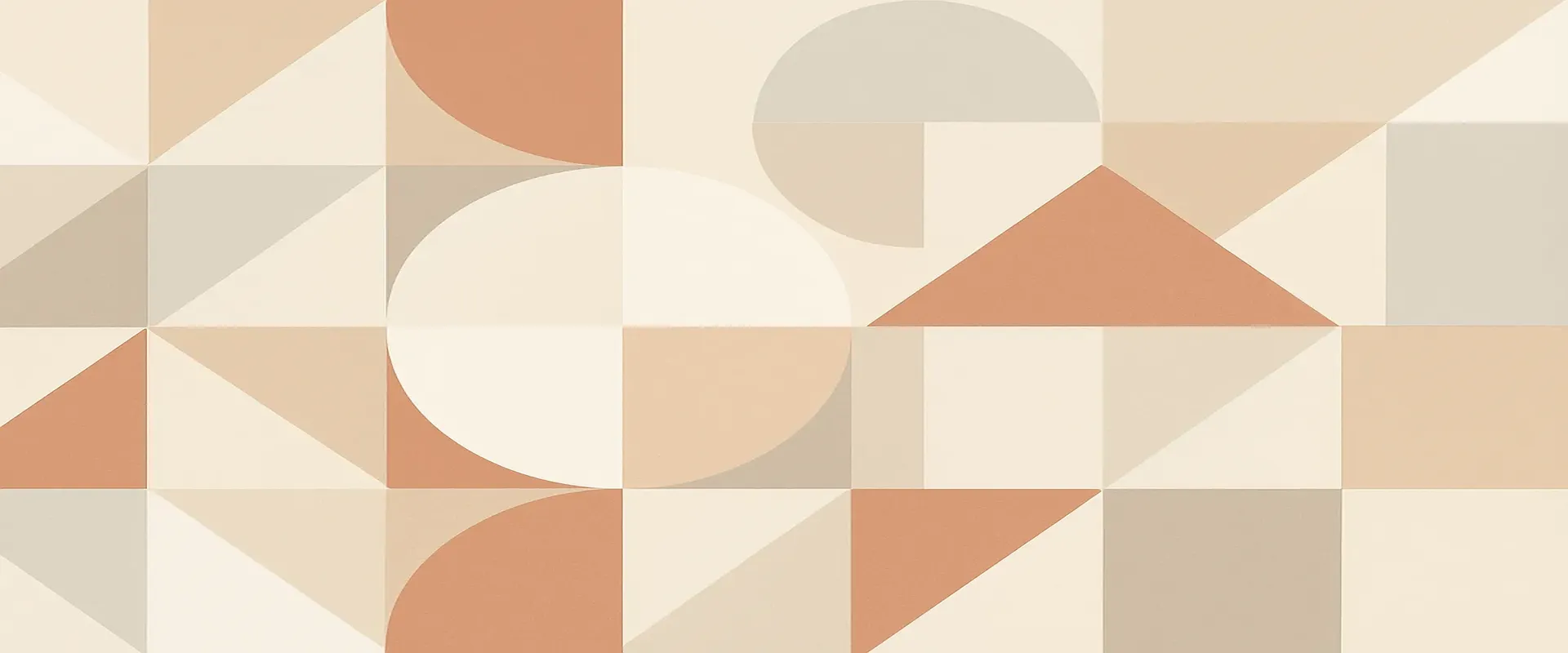Großformatiger Flächenvorhang mit geometrischen Linien, Rauten und Kreisen in moderner Innenraum-Szene